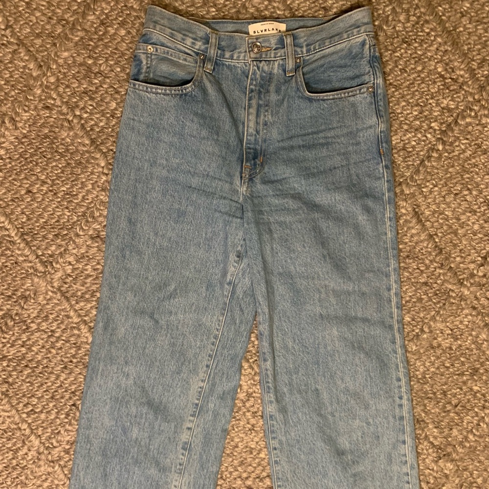 SLVRLAKE Sky Blue Cropped Jeans